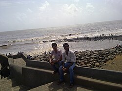 Two friends together at Bandra Bandstand in 2014