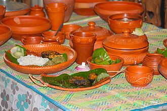 A traditional Bengali meal
