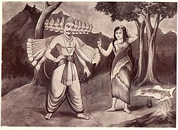 Vedavathi refuses Ravana.jpg
