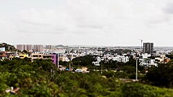 View of Tolichowki from Film Nagar hill