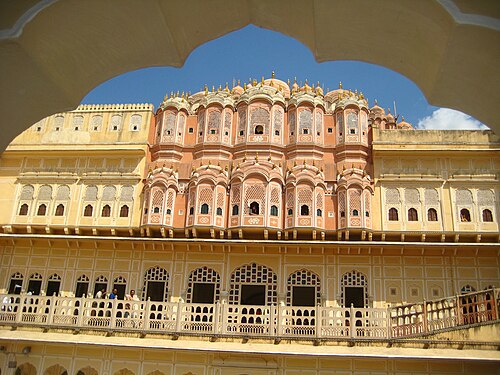 Rear view with the two most ornate top stories