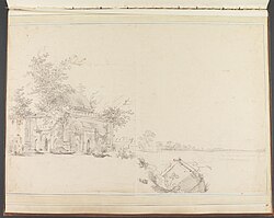 View of a Mausoleum at Rajmahal, 1781, William Hodges, Yale Center for British Art