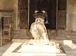 Nandi stands Guard at a Shiva Temple Walkeshwar, Mumbai, India