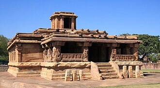 The 5th-century Ladkhan Shiva Temple, in the Aihole Hindu-Jain-Buddhist temple site, in Karnataka.
