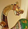 The Yali is often found on the neck of a modern Saraswati veena.