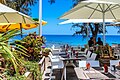 Restaurants along Boucan Canot beach[43]