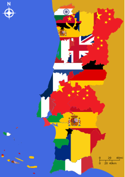 Fifth largest. Chinese near the Spanish border and Europeans along the coast.