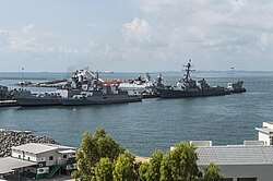 INS Satpura and INS Kamorta IMDEX 2015