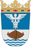 Caduceus on the coat of arms of Jyväskylä, Finland