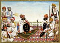 Thakur Dawlat Singh among Courtiers, 1825 (David Collection)