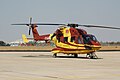 ONGC operated ALH Dhruv (VT-HAR) in air ambulance configuration at Aero India 2007
