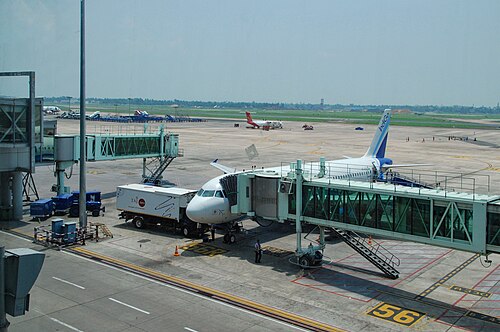 Airside of the terminal