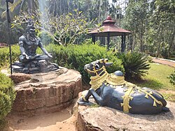Lord Shiva and Nandi statue at Adi Subramanya, near Kukke Subramanya Temple (2025)