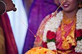A mangala sutra before being tied around a bride's neck.