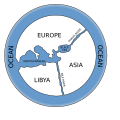The threefold division of the Old World into Europe, Asia and Africa has been in use since the 6th century BC, due to Greek geographers such as Anaximander and Hecataeus.