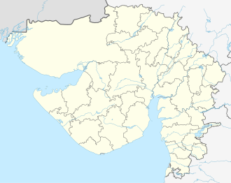 Map showing the location of Vansda National Park