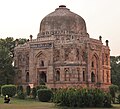 Mausoleum called the Shisha Gumbad (glass dome) for its internal glass decorations at Lodhi Gardens.