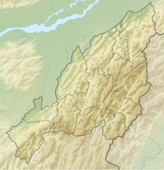 Map showing the location of Singphan Wildlife Sanctuary