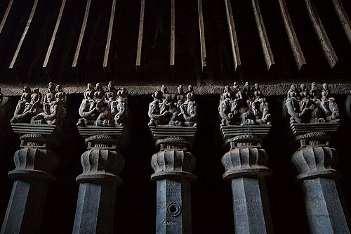 Row of capitals.