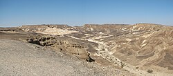 Nahal Qatzra, one of the main wadis on the Spice and Incense Routes in the Negev Desert, Israel.