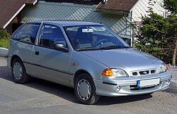 Subaru Justy 3-door hatchback (facelift, Europe)