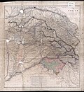 1853:- Map showing Punjab provinces and adjoining area