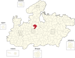 Vidhan Sabha constituencies of Madhya Pradesh (148-Shamshabad).png