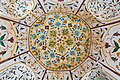 Some of the temples have decorated ceilings