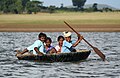 Indian coracles are used on the kabini River