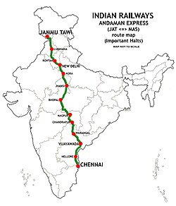 Andaman Express (JAT-MAS) Route map 01.jpg