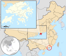 Location of Hong Kong