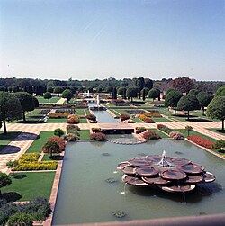 View of the Mughal Garden of Rashtrapati Bhavan