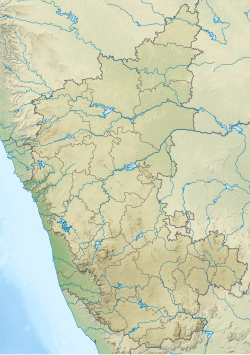 India Karnataka relief map.svg