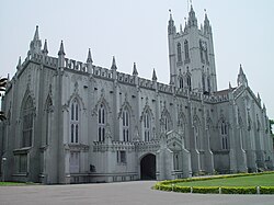 St. Paul's CNI Cathedral, Calcutta is one of the finest examples of Gothic Revival architecture in India.[186]