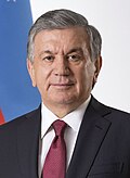 Portrait of Shavkat Mirziyoyev
