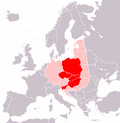 Map of Central Europe, according to Lonnie R. Johnson (2011):[79] &nbsp;&nbsp;Countries usually considered Central European (citing the World Bank and the OECD) &nbsp;&nbsp;Countries considered to be Central European only in the broader sense of the term