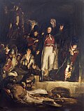 Sir David Baird Discovering the Body of Sultan Tipoo Sahib by David Wilkie, 1839