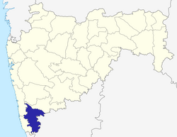 Location of Gadhinglaj Taluka,Kolhapur district in Maharashtra