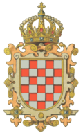 Coat of arms of the Kingdom of Croatia (1525-1868).