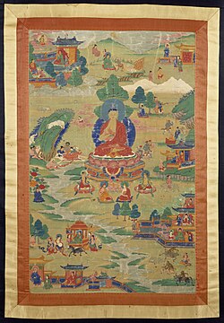 Tibetan Buddha Shakyamuni with "Jataka" Tales