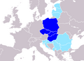 Central Europe according to Peter J. Katzenstein (1997): &nbsp;&nbsp;The Visegrád Group countries are referred to as Central Europe in the book.[62] &nbsp;&nbsp;Countries for which there is no precise, uncontestable way to decide whether they are parts of Central Europe or not[63]