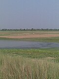 Budhi Gandak river bank in Rampurwa Mehsi