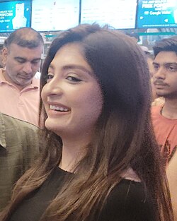 Pooja Joshi at Premier of Bachu Ni Benpani (cropped).jpg