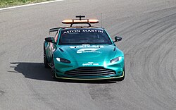 An Aston Martin Safety Car during the 2022 Formula One World Championship