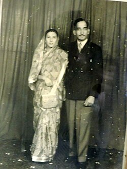 Sh. Laxmi Chand last Thakur of Beja Hill State along with his wife, Himachal Prades, India
