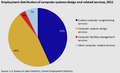 U.S. Employment distribution of computer systems design and related services, 2011[49]