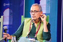 Abhijit Banerjee at the 2025 Jaipur Literature Festival.jpg