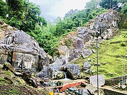The rock wall