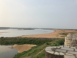 View of the Mahanadi from the temples at Sirpur