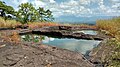 Rock cut water cisterns on the fort